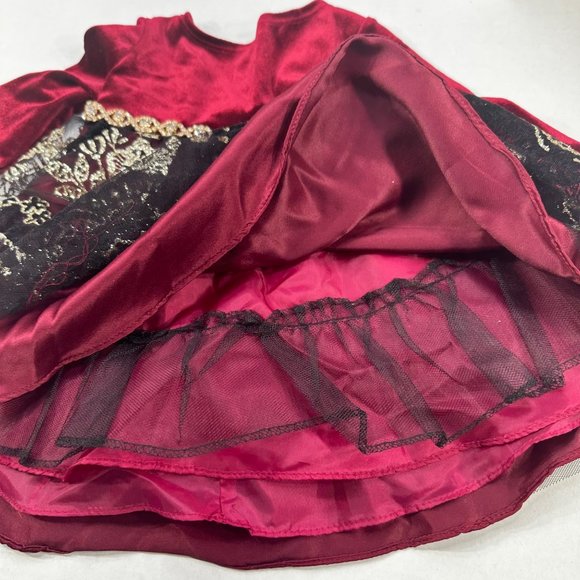 Rare Edition Girl's Size 6-9 Month Dress And Plastic Short Set Red Preowned - Picture 13 of 16